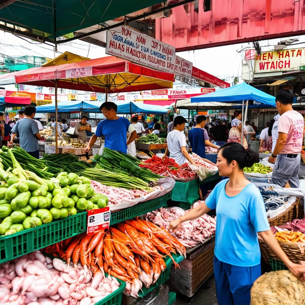 Local market in Nha Trang