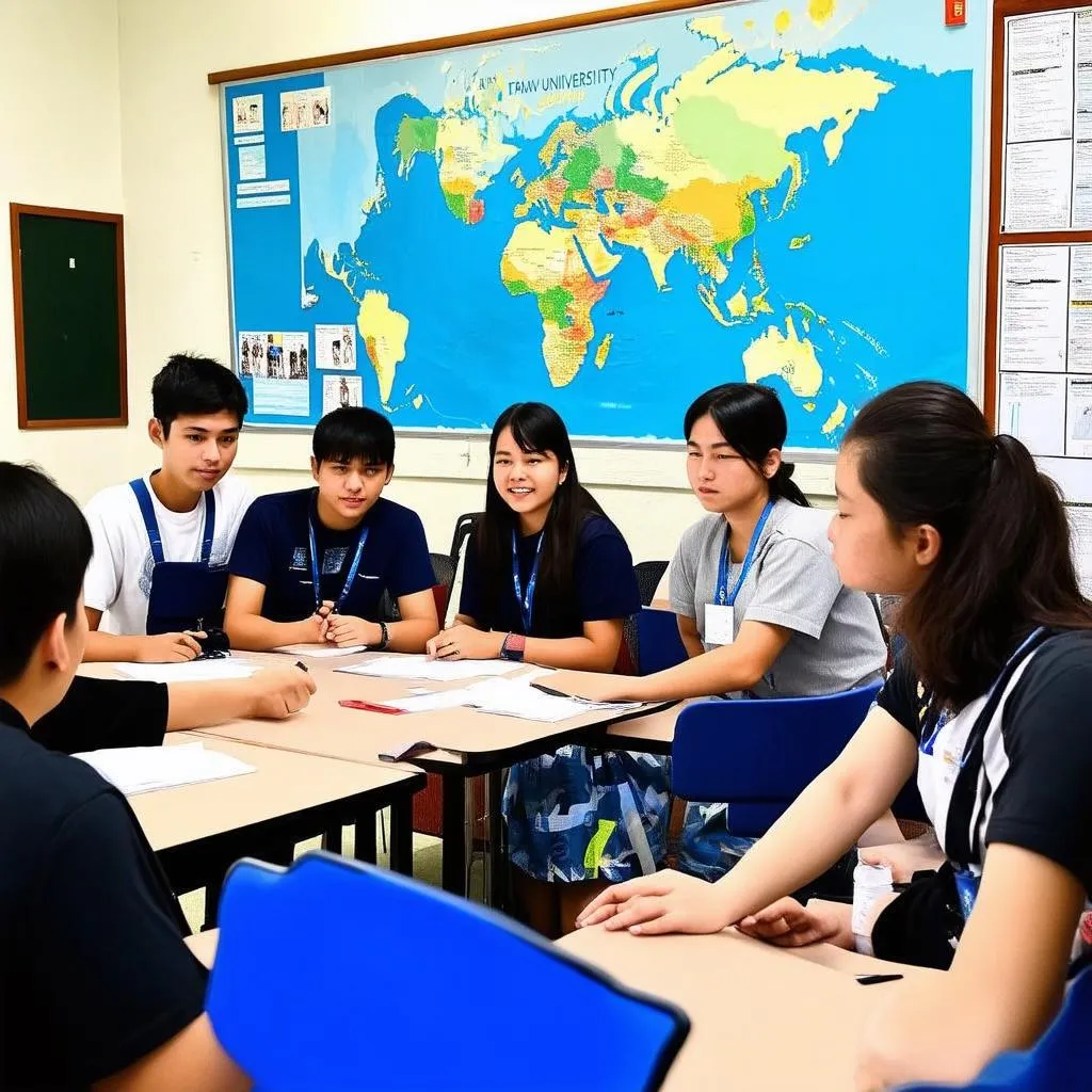 Students Studying Tourism at Nha Trang University