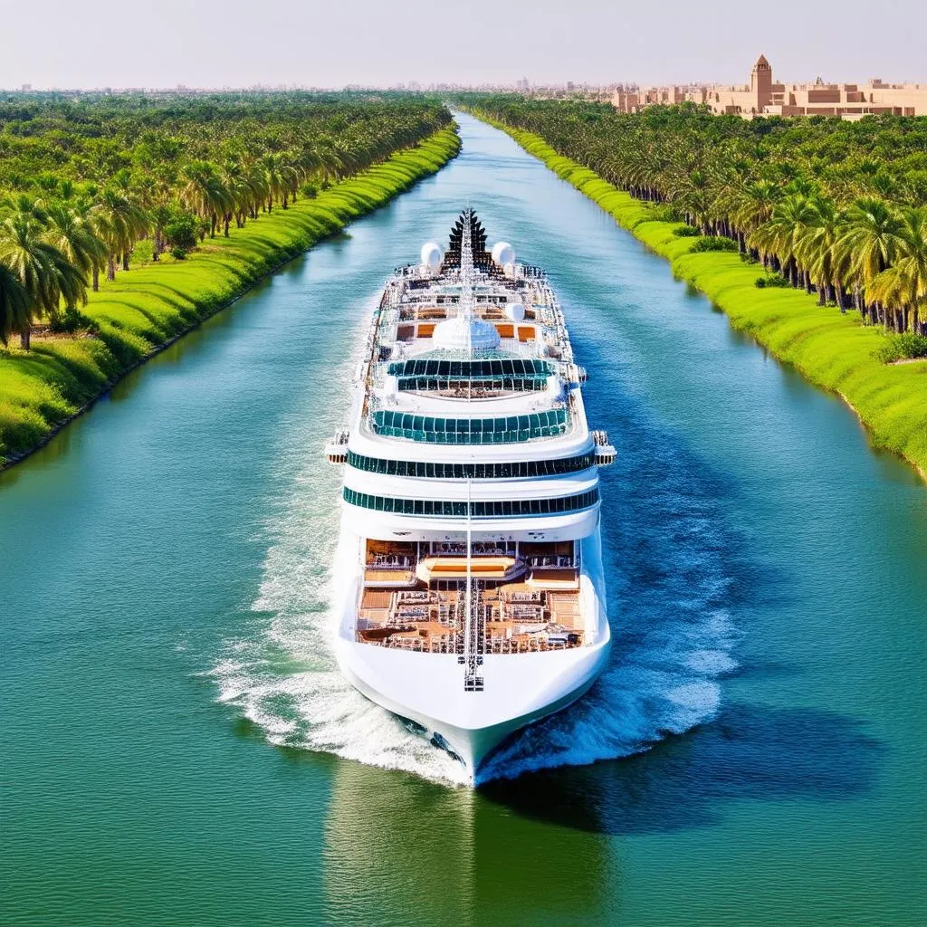 cruise ship on the nile river