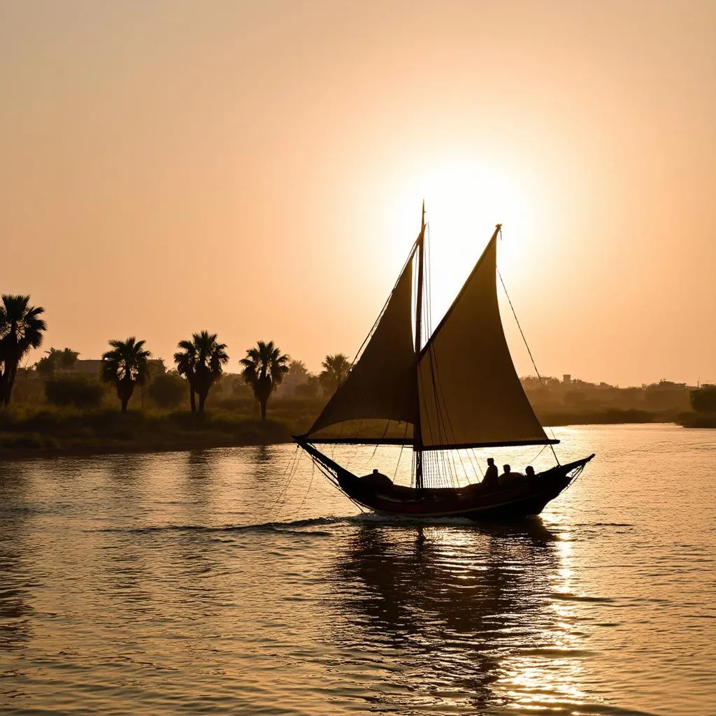  Nile River Cruise at Sunset 