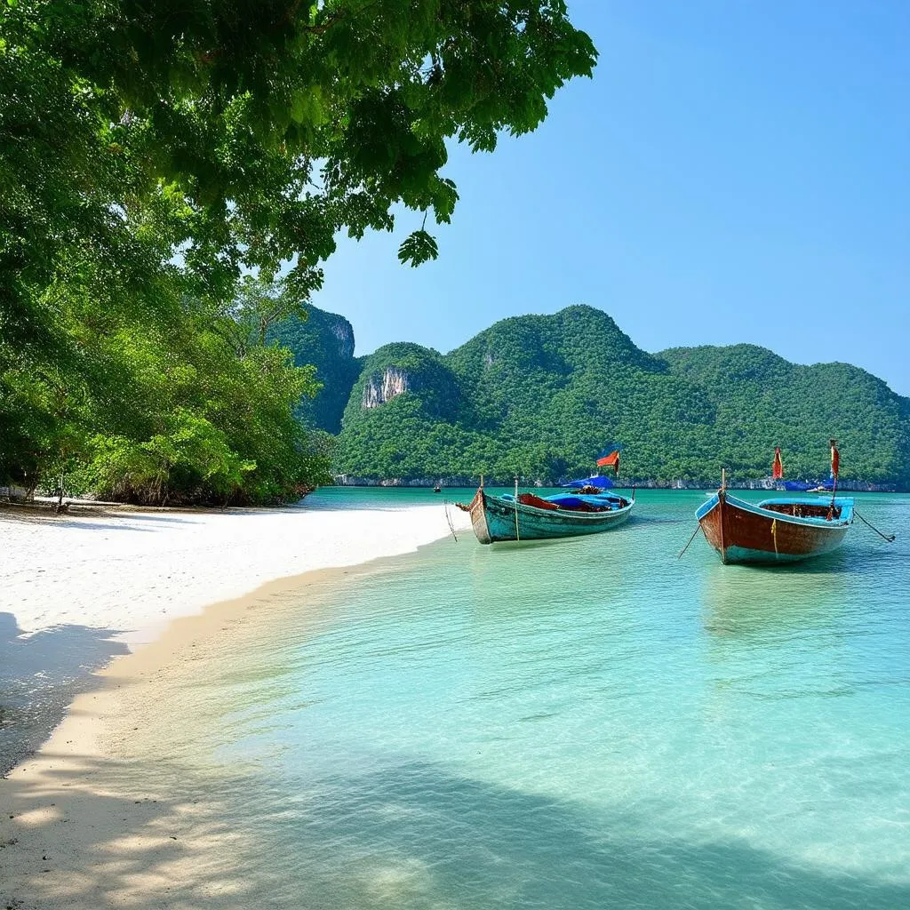 Secluded beach in Ninh Van Bay