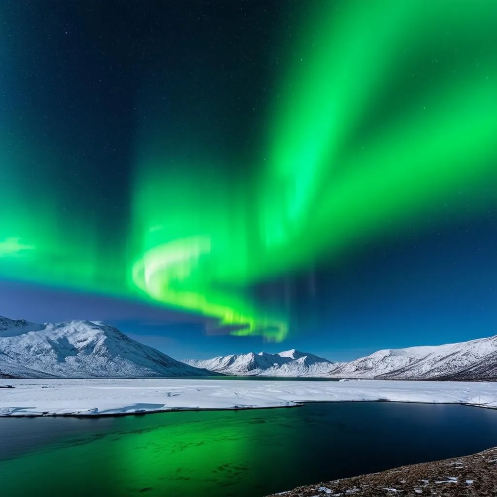 Northern Lights over the Arctic