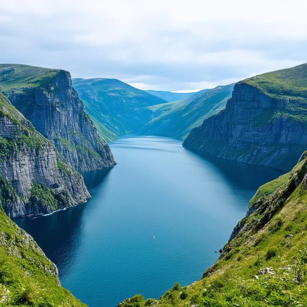 Majestic fjords in Norway