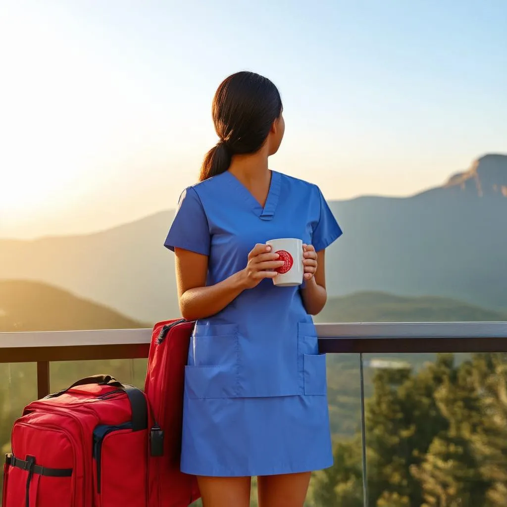 Traveling Nurse Enjoys Mountain View