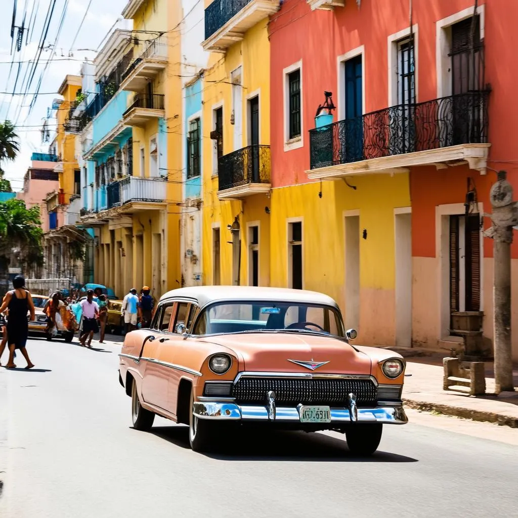 Classic car in Old Havana