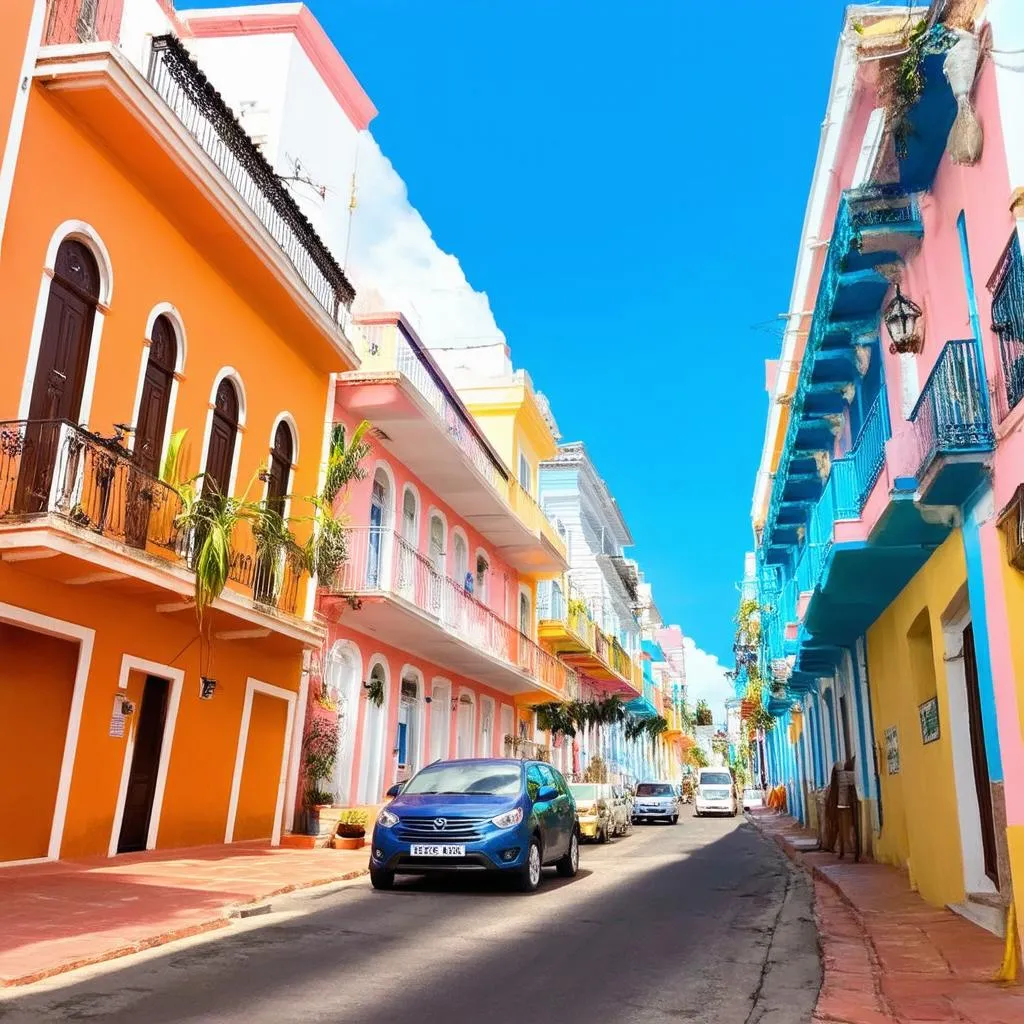 Colorful buildings in Old San Juan