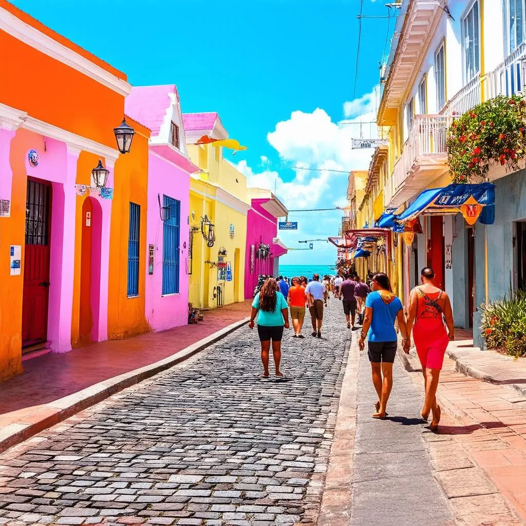 Old San Juan street scene