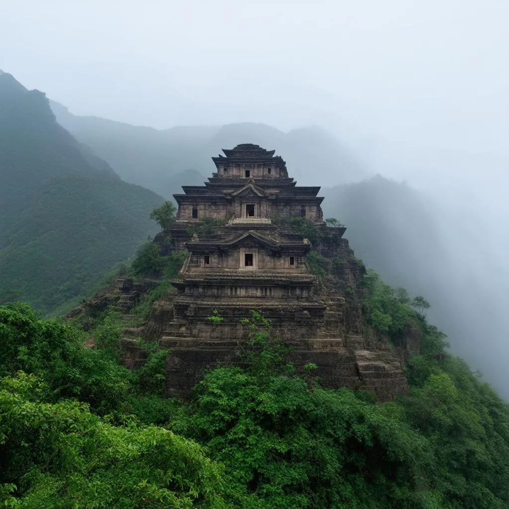 ancient temple in mountains