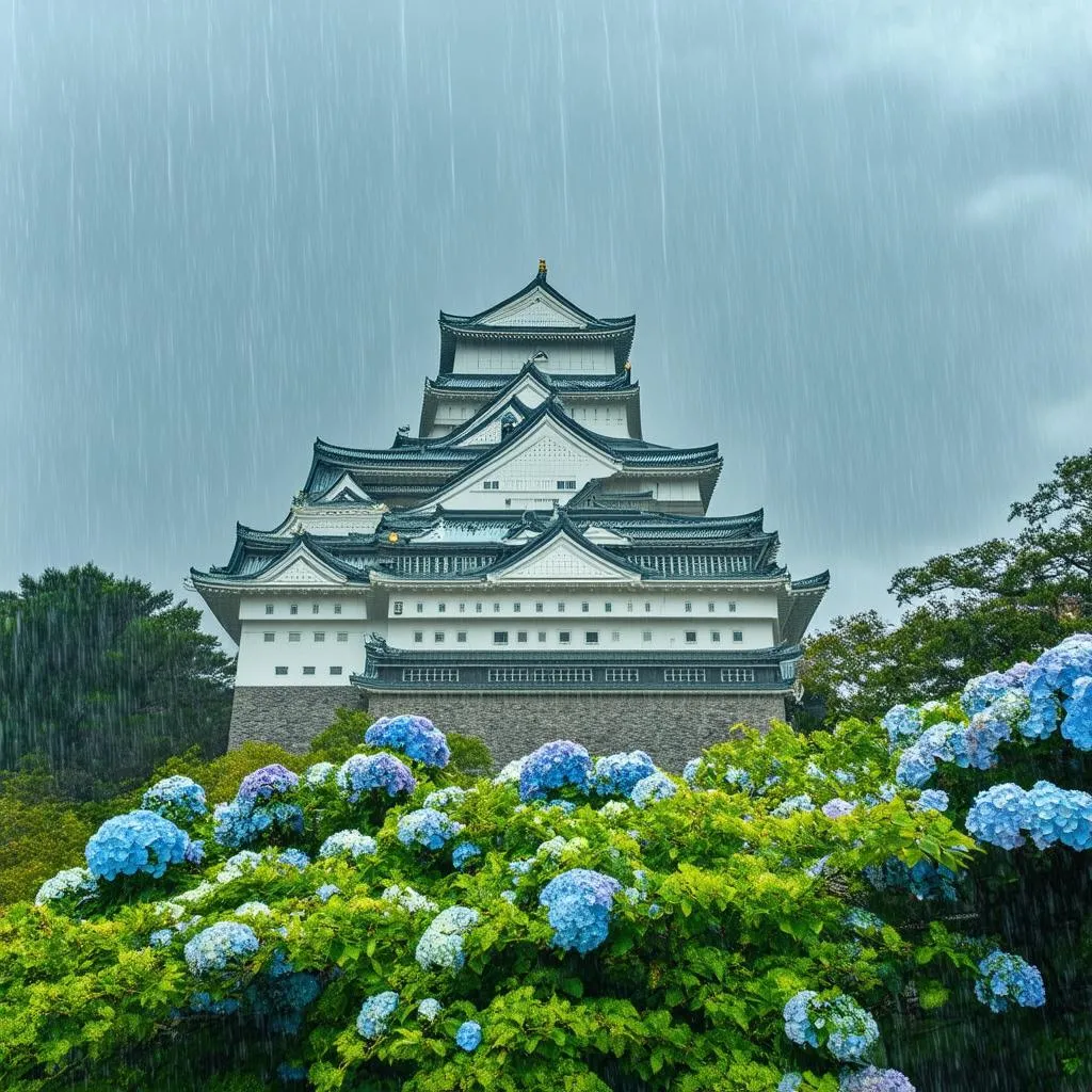 Osaka Castle in June