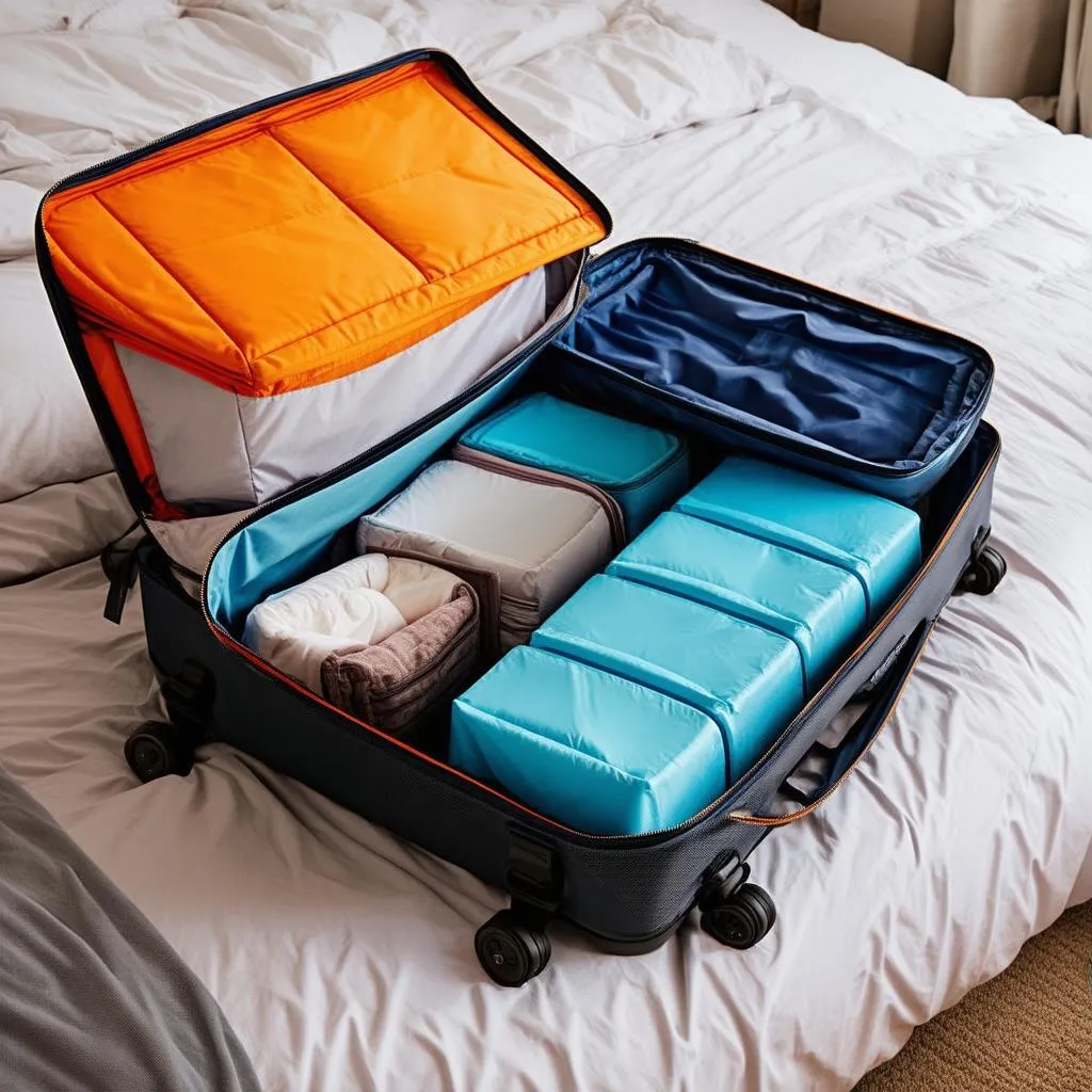 Packing cubes for travel