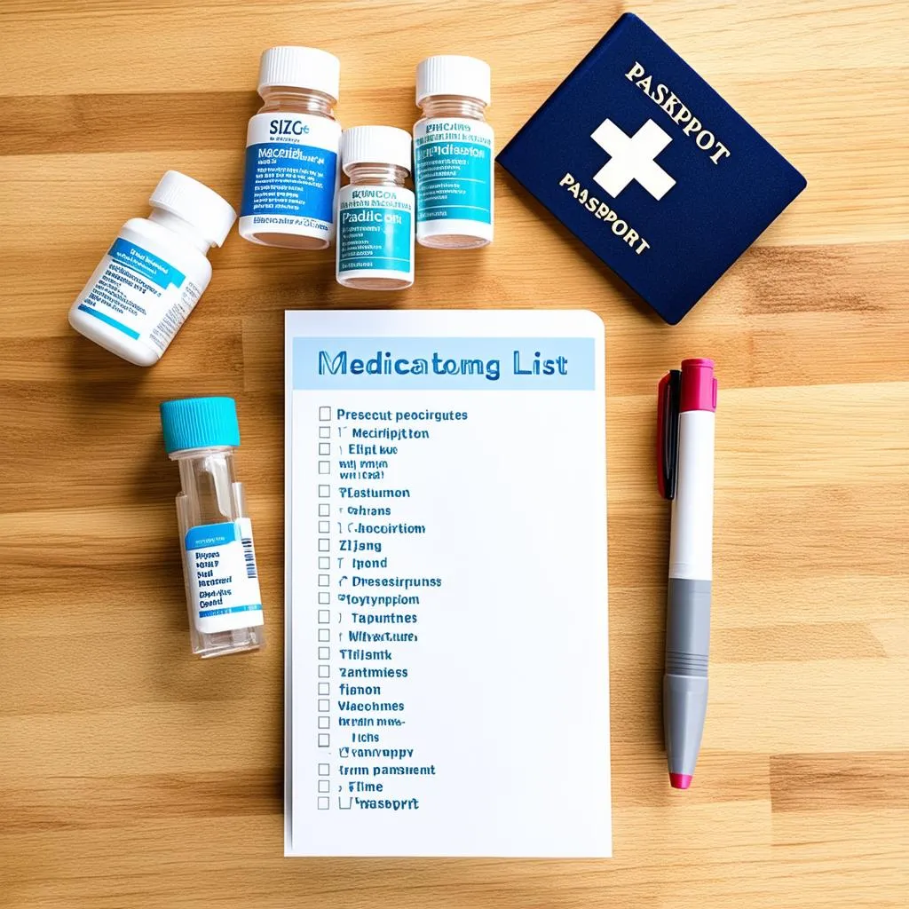 medication packing list