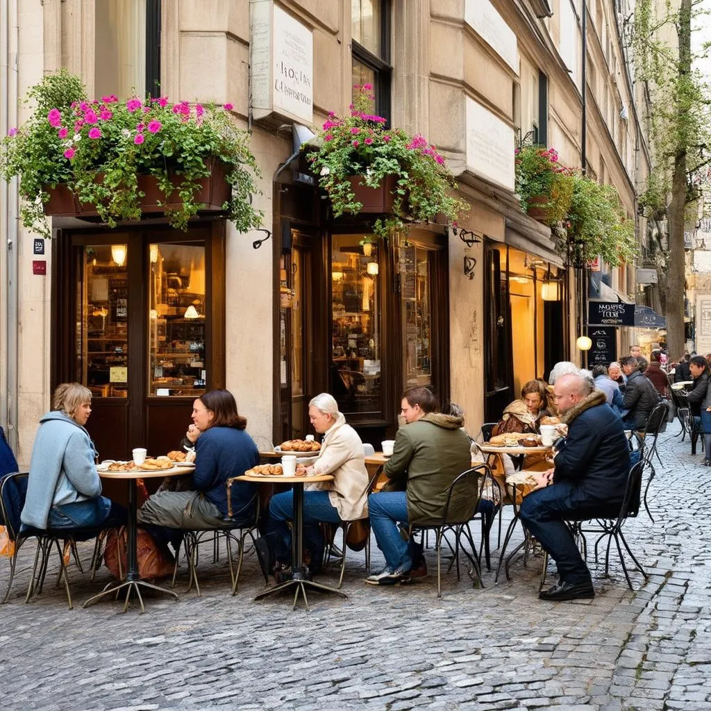 Cozy Parisian Cafe