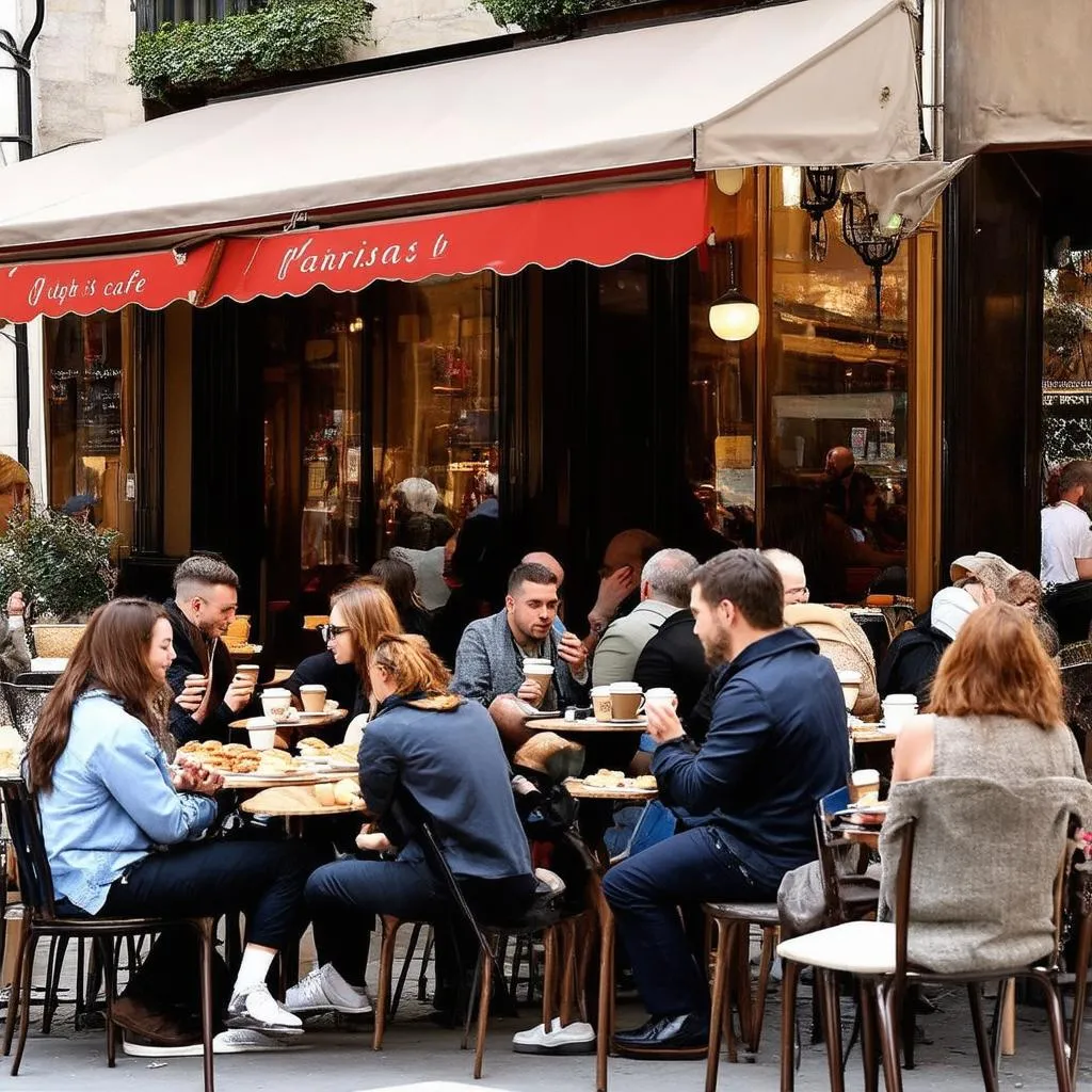 Charming Parisian Cafe