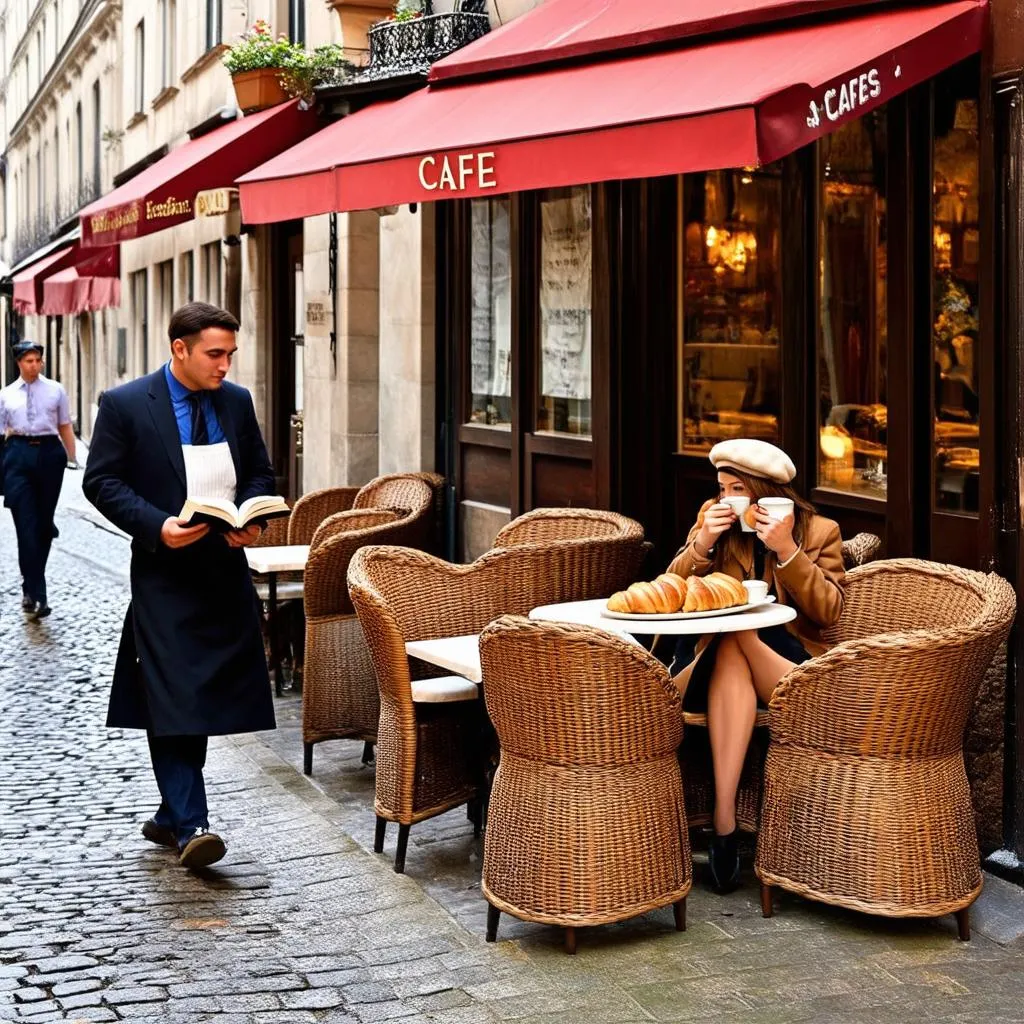 Cozy Parisian Cafe