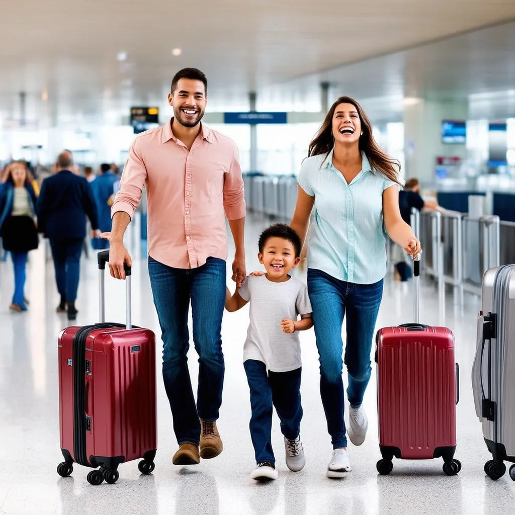 Family at Airport