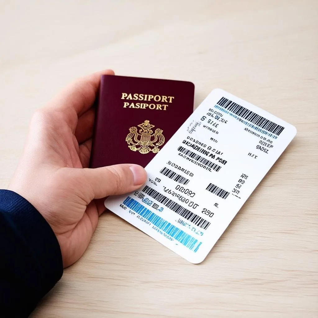 passport and boarding pass