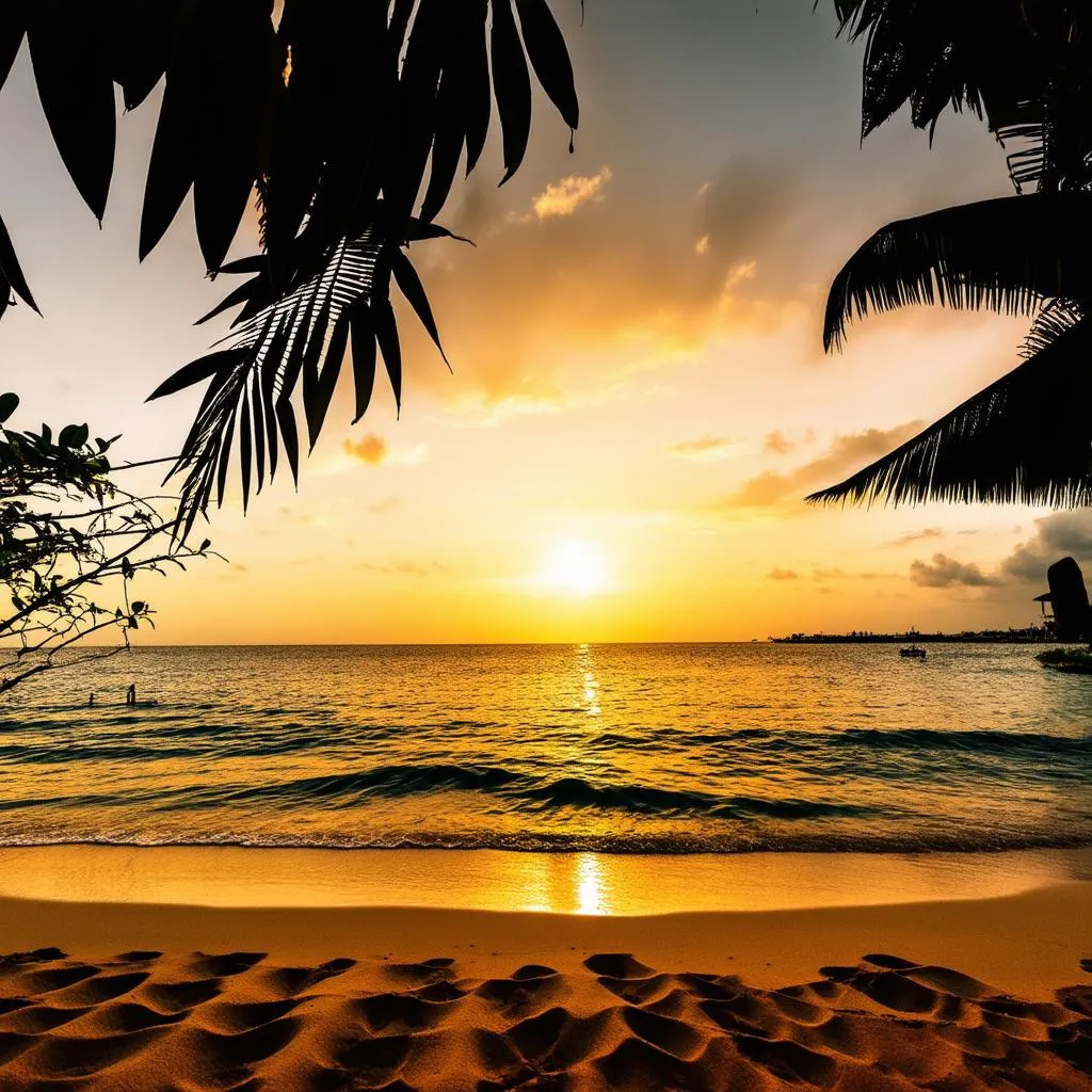 Pattaya Beach at Sunset