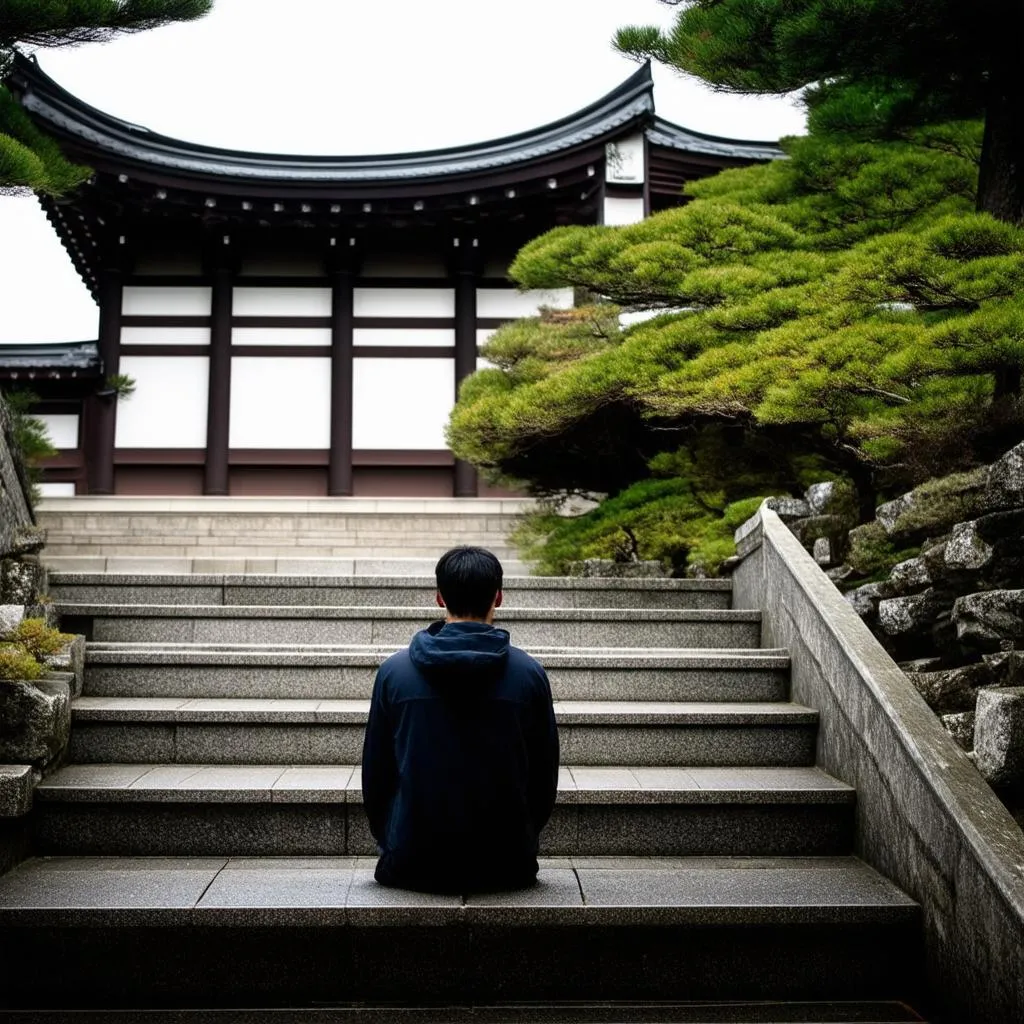 Peaceful Temple in Japan