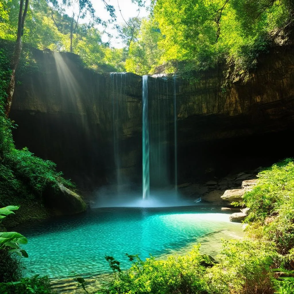 Tranquil Waterfall