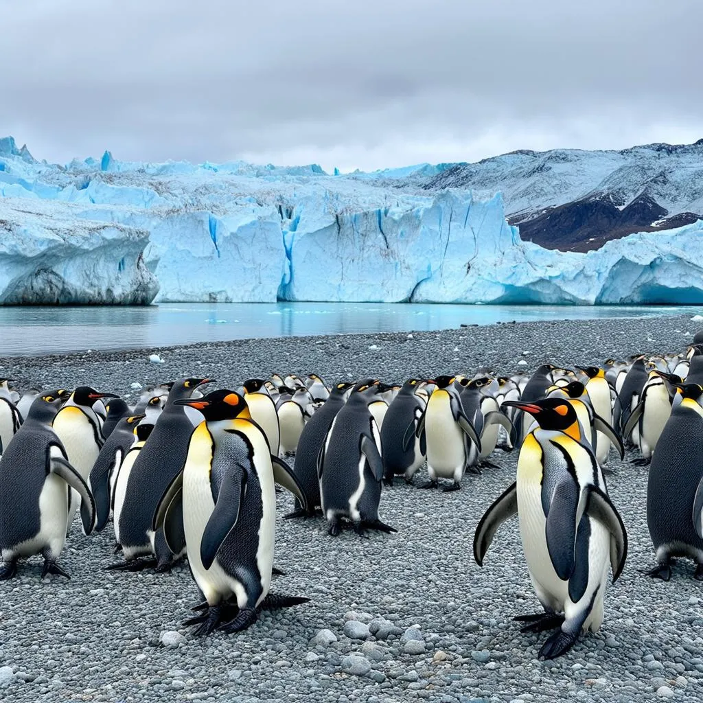 Penguins on Antarctica