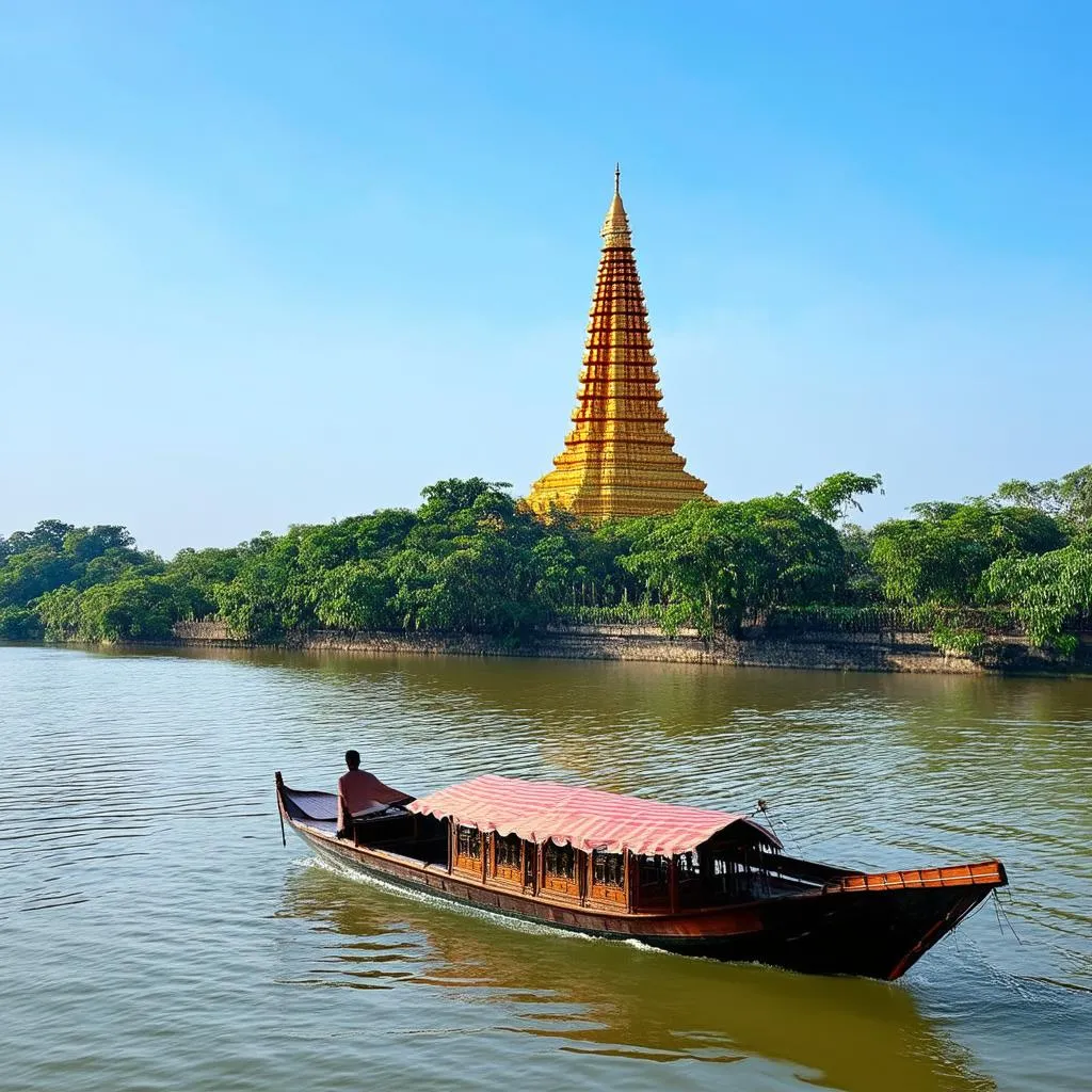 Perfume River and Thien Mu Pagoda