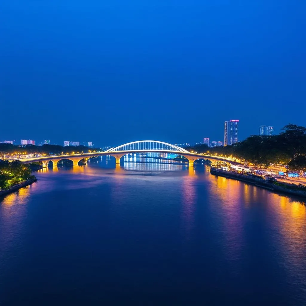 Hue city at night