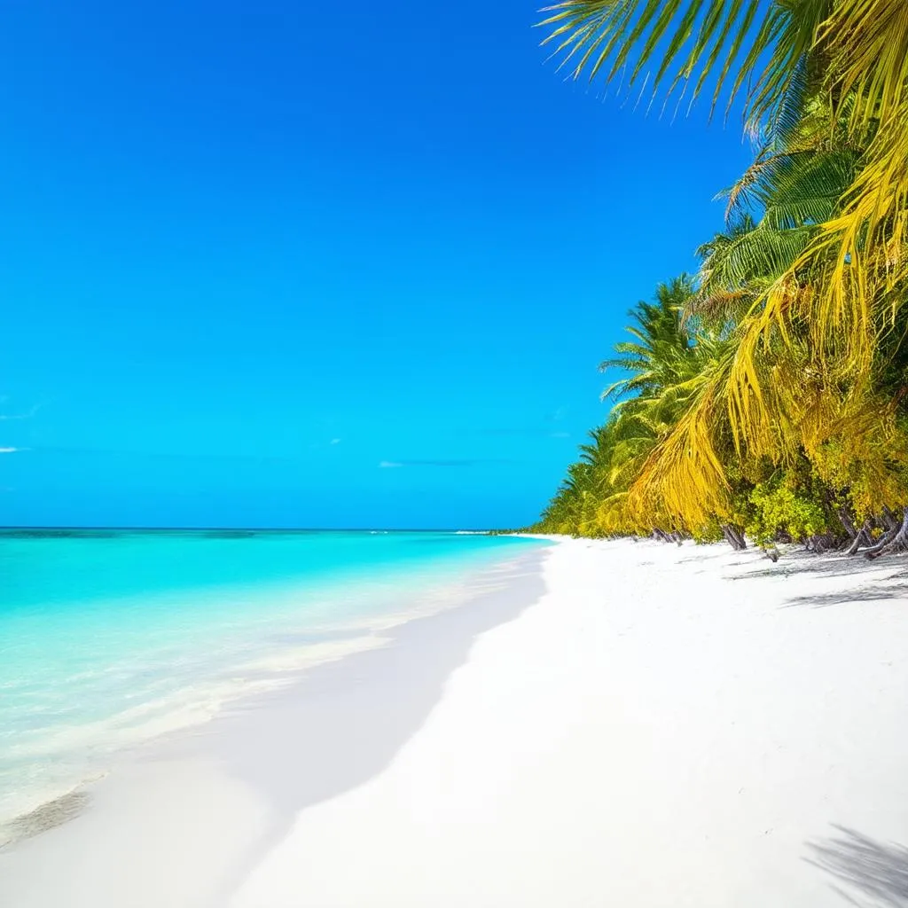 Tropical beach in the Philippines