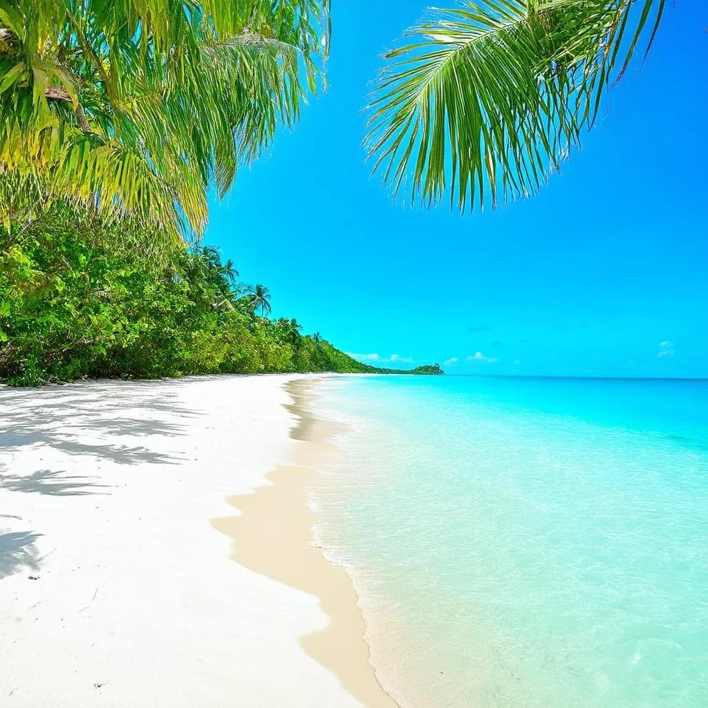 Tropical beach in the Philippines