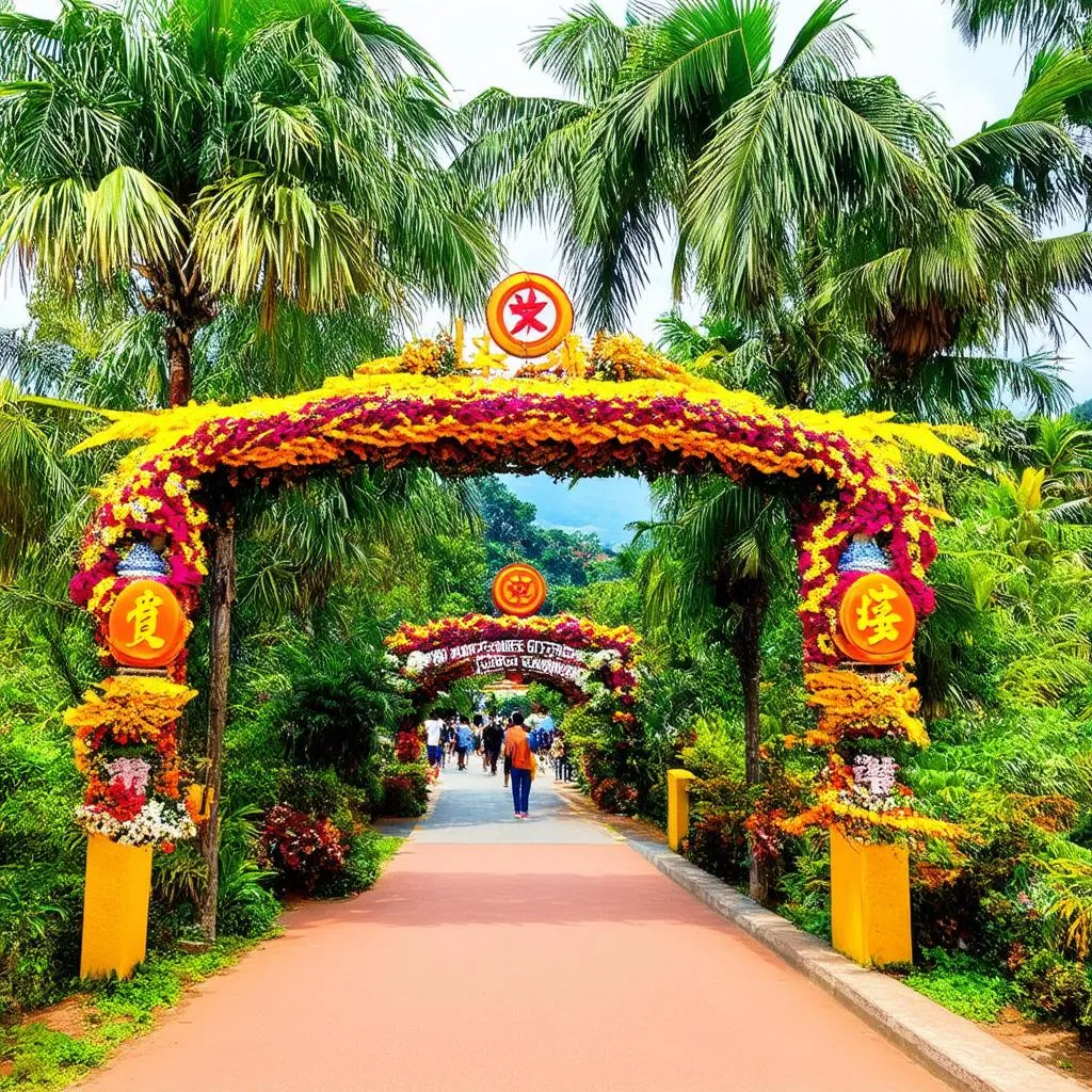 Phu Huu Ecotourism Park entrance