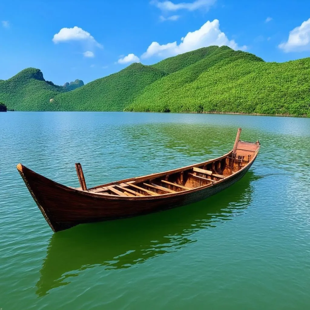 Boat trip on Phu Ninh Lake