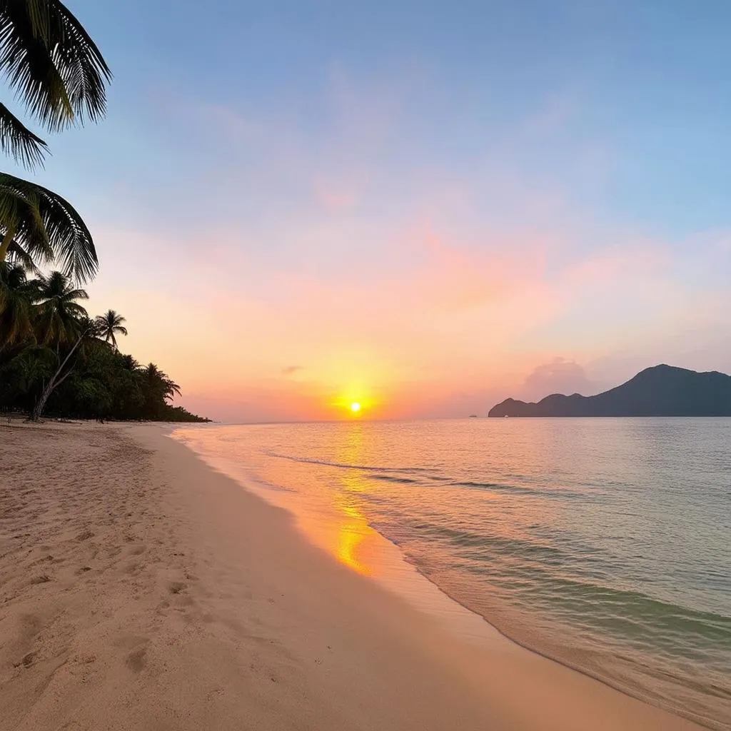 Phu Quoc beach sunset