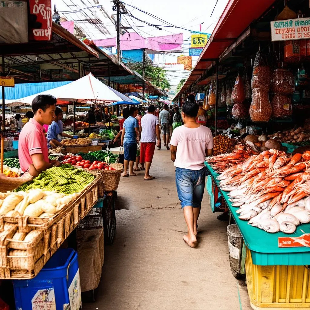 Bustling Market