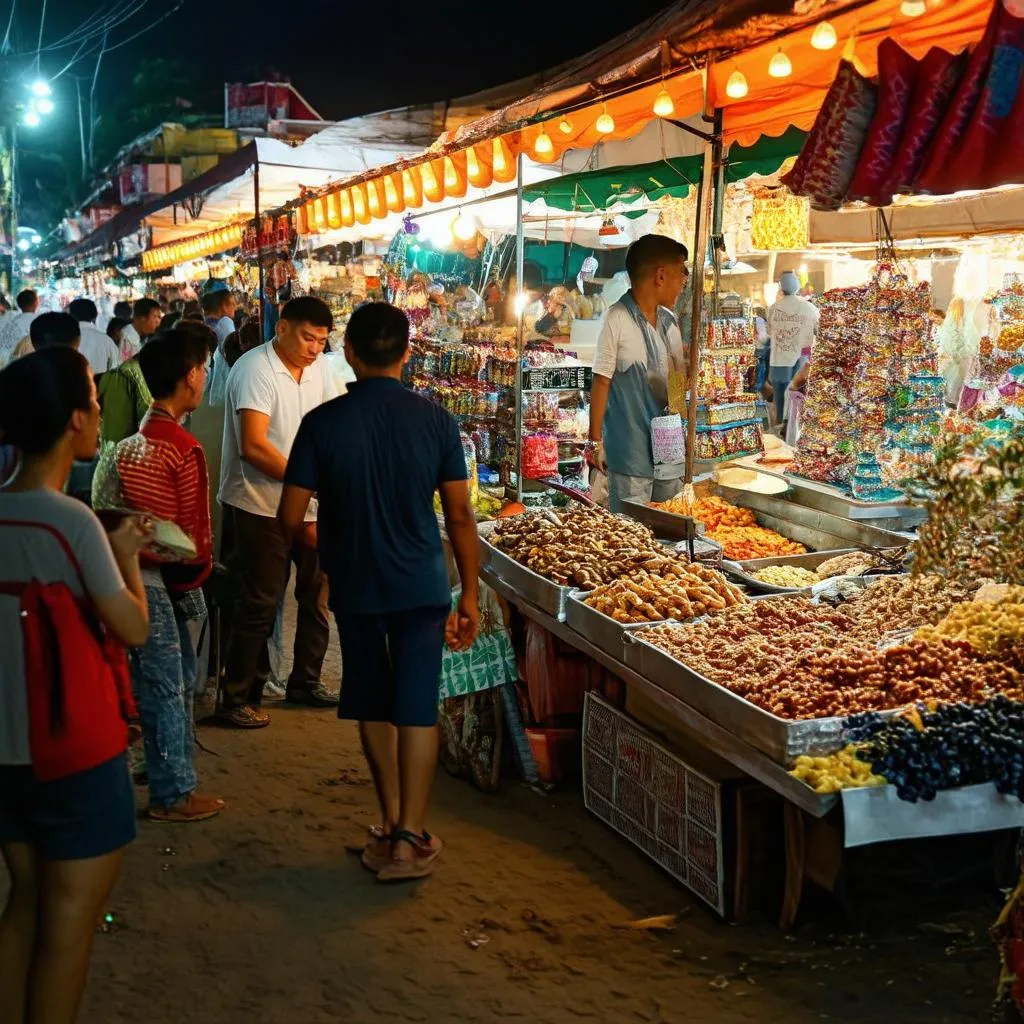 Night market in Phu Quoc