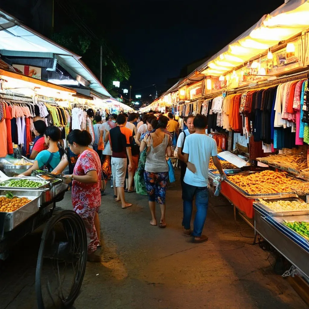 Phu Quoc Night Market Scene