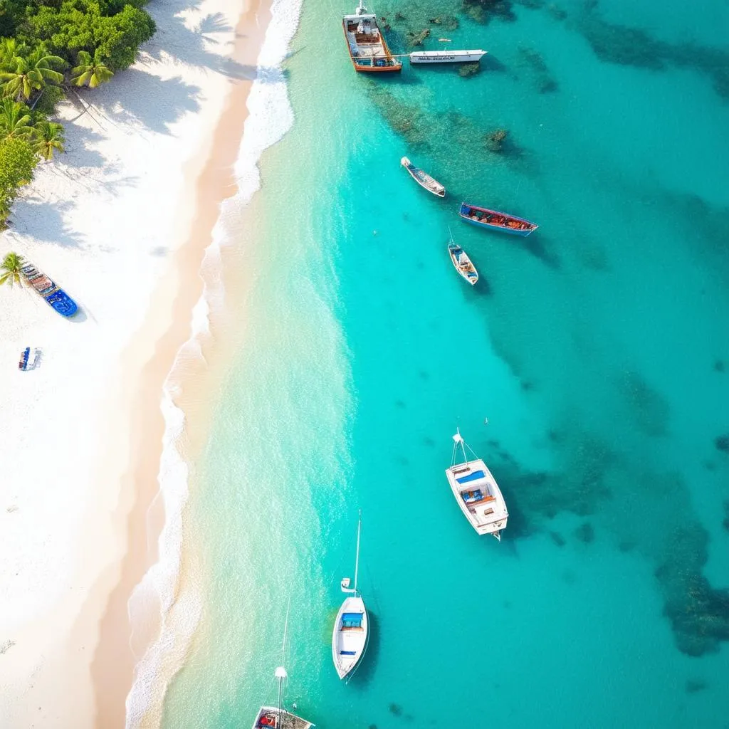 Phu Quoc Sao Beach Aerial View