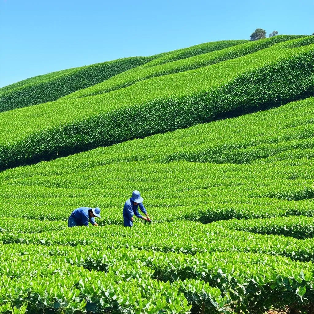 Tea Plantation in Phu Tho