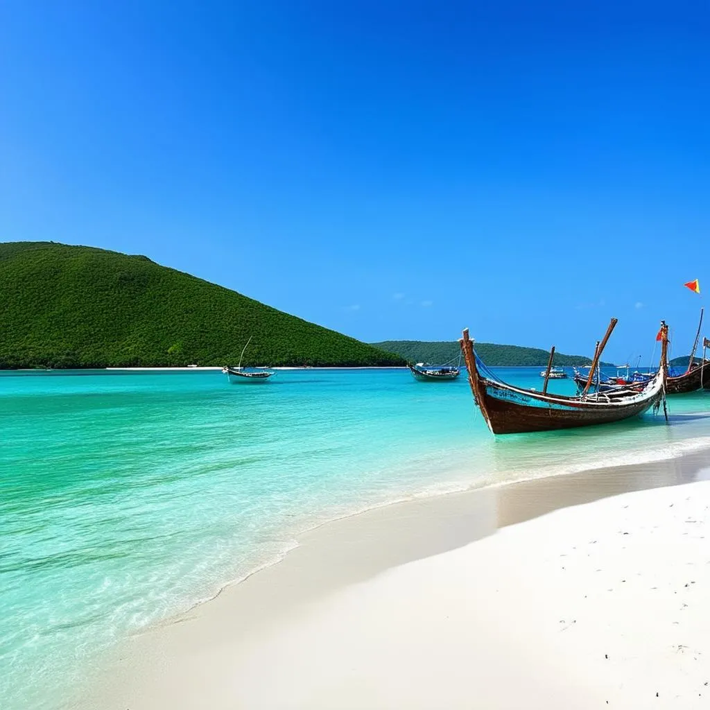 Picturesque beach in Phu Yen