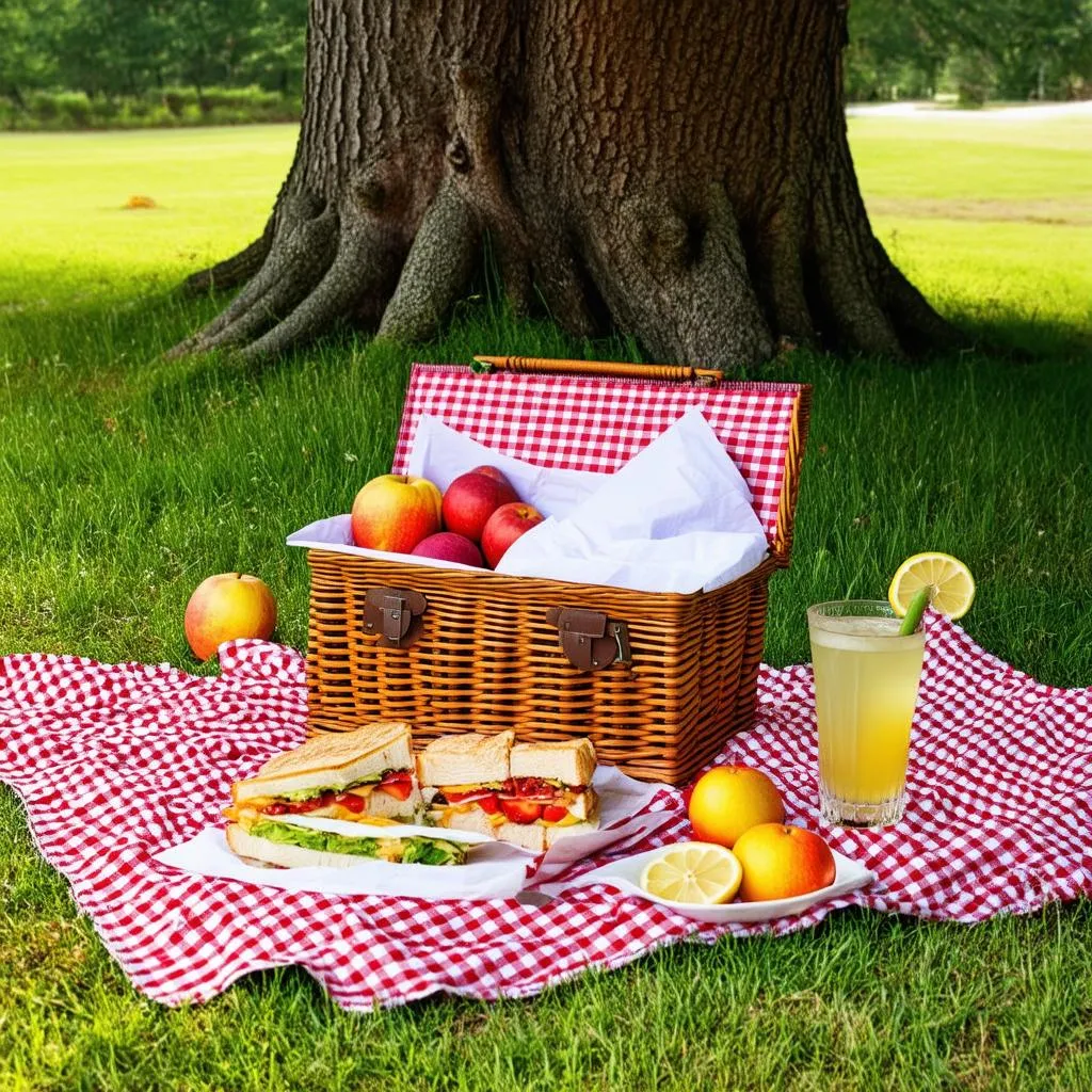 Picnic in a park