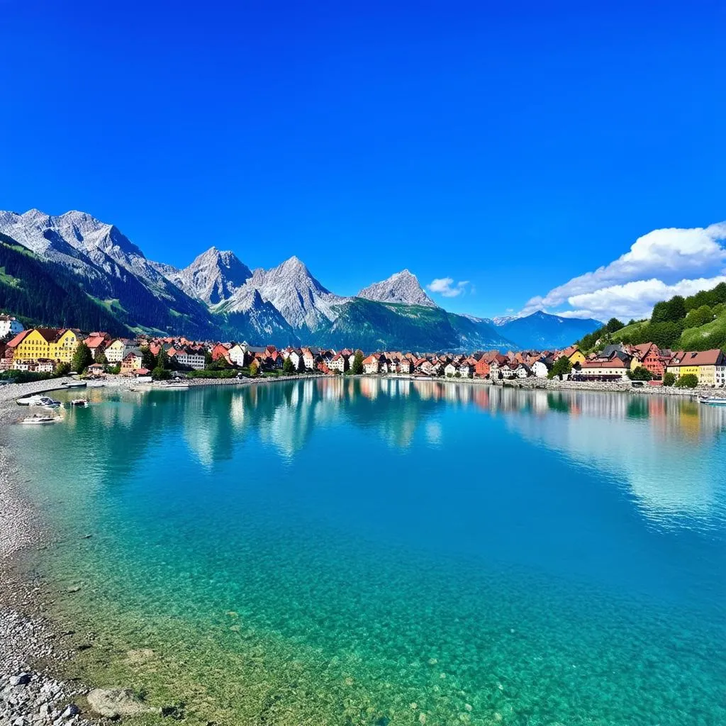 Picturesque Lake Switzerland