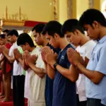 Pilgrims Praying