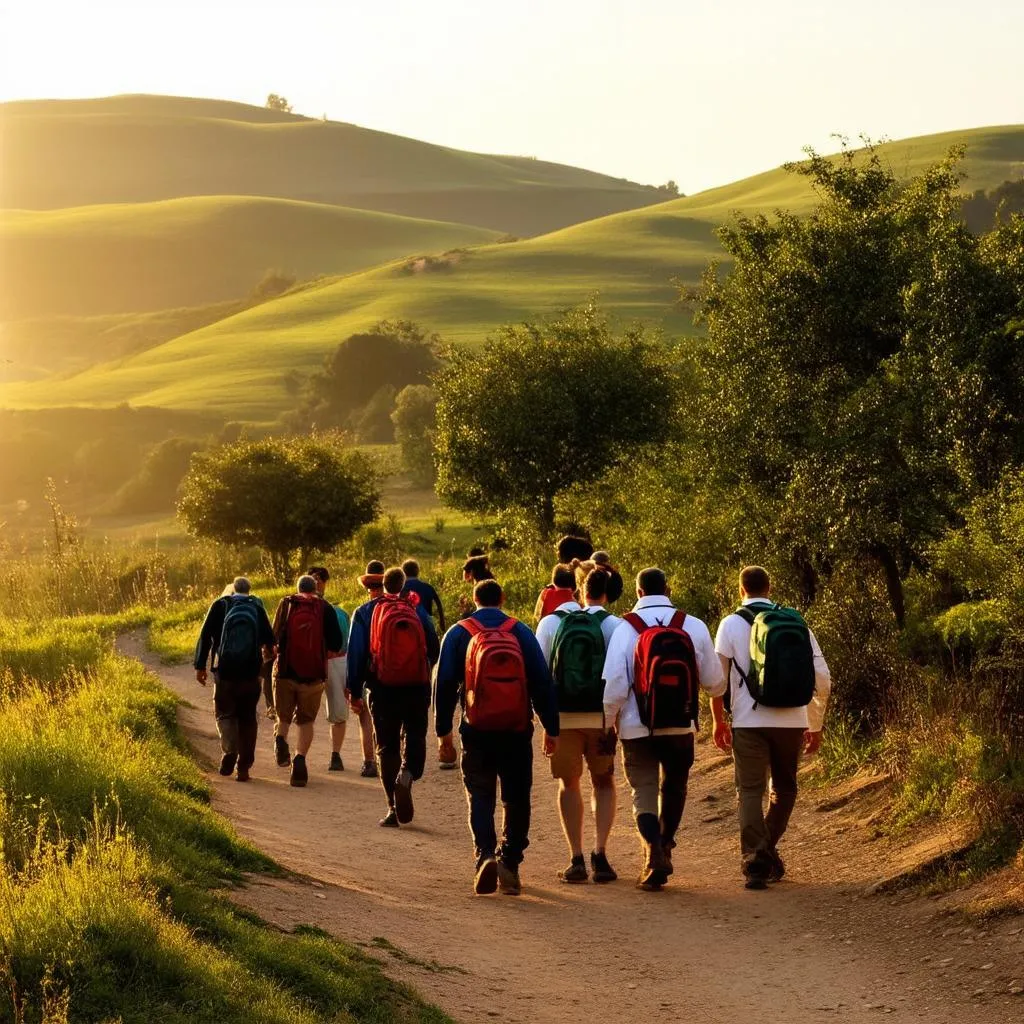 Pilgrims on the Camino