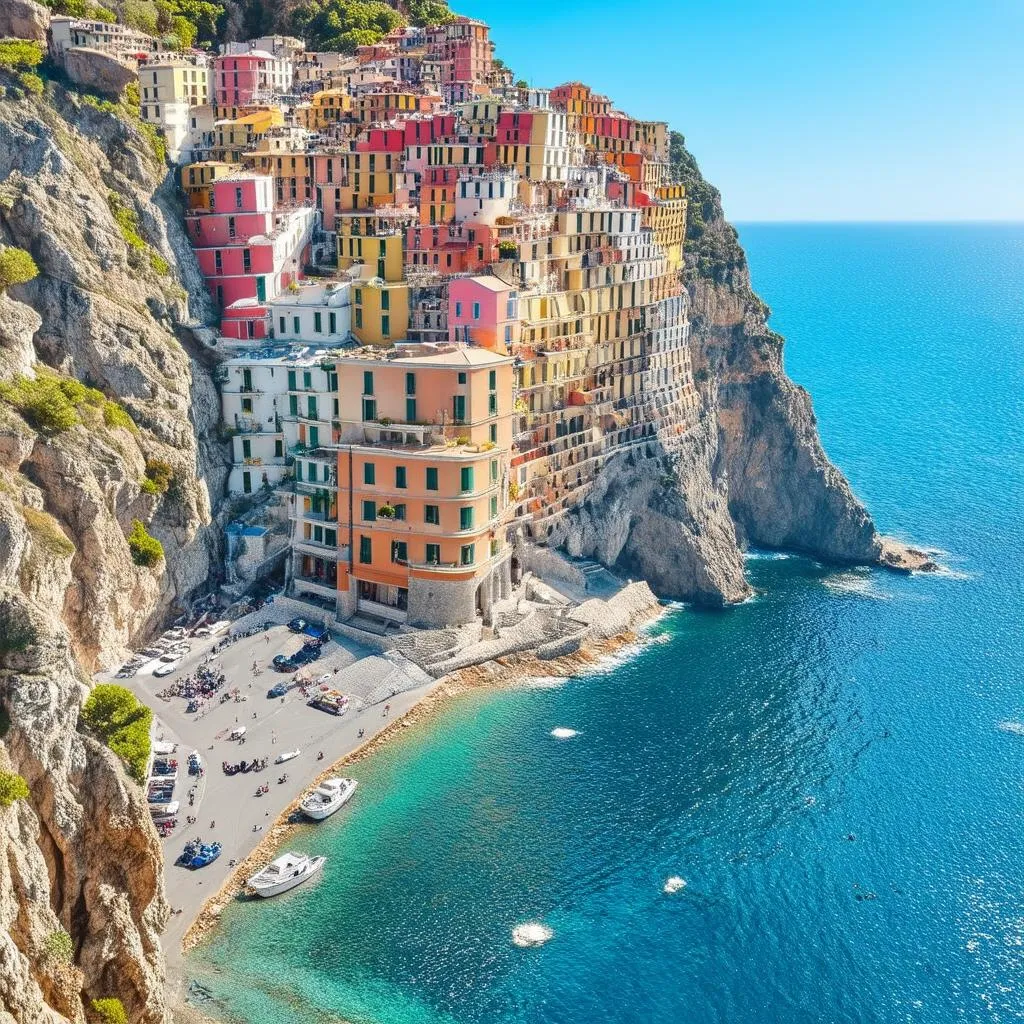 Colorful Village on the Amalfi Coast