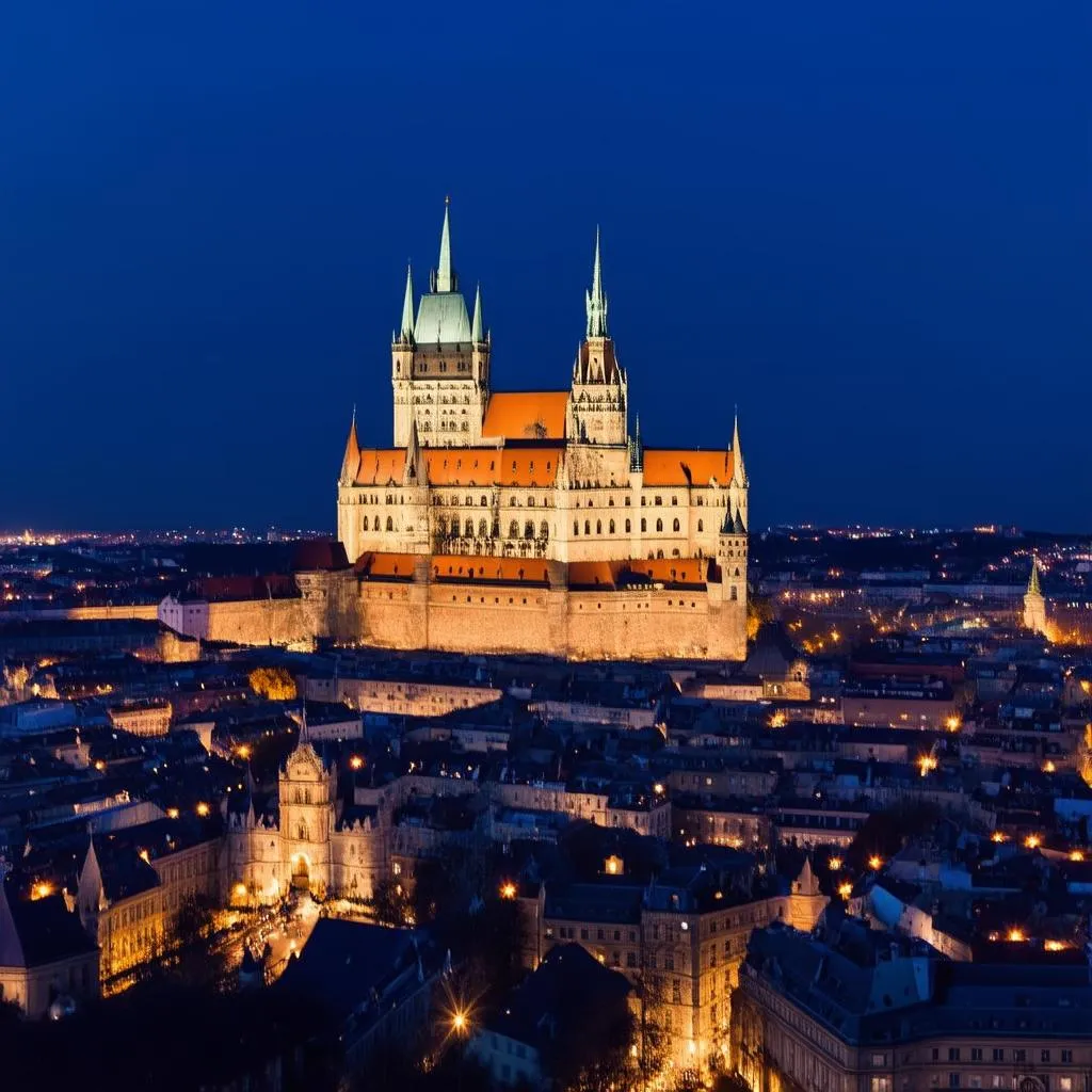 Prague Castle at Night