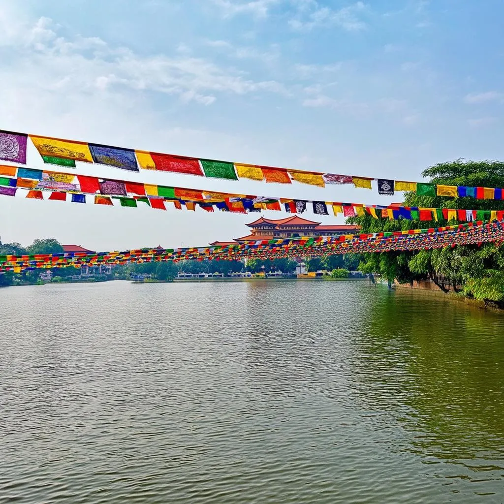 Prayer flags in Hue