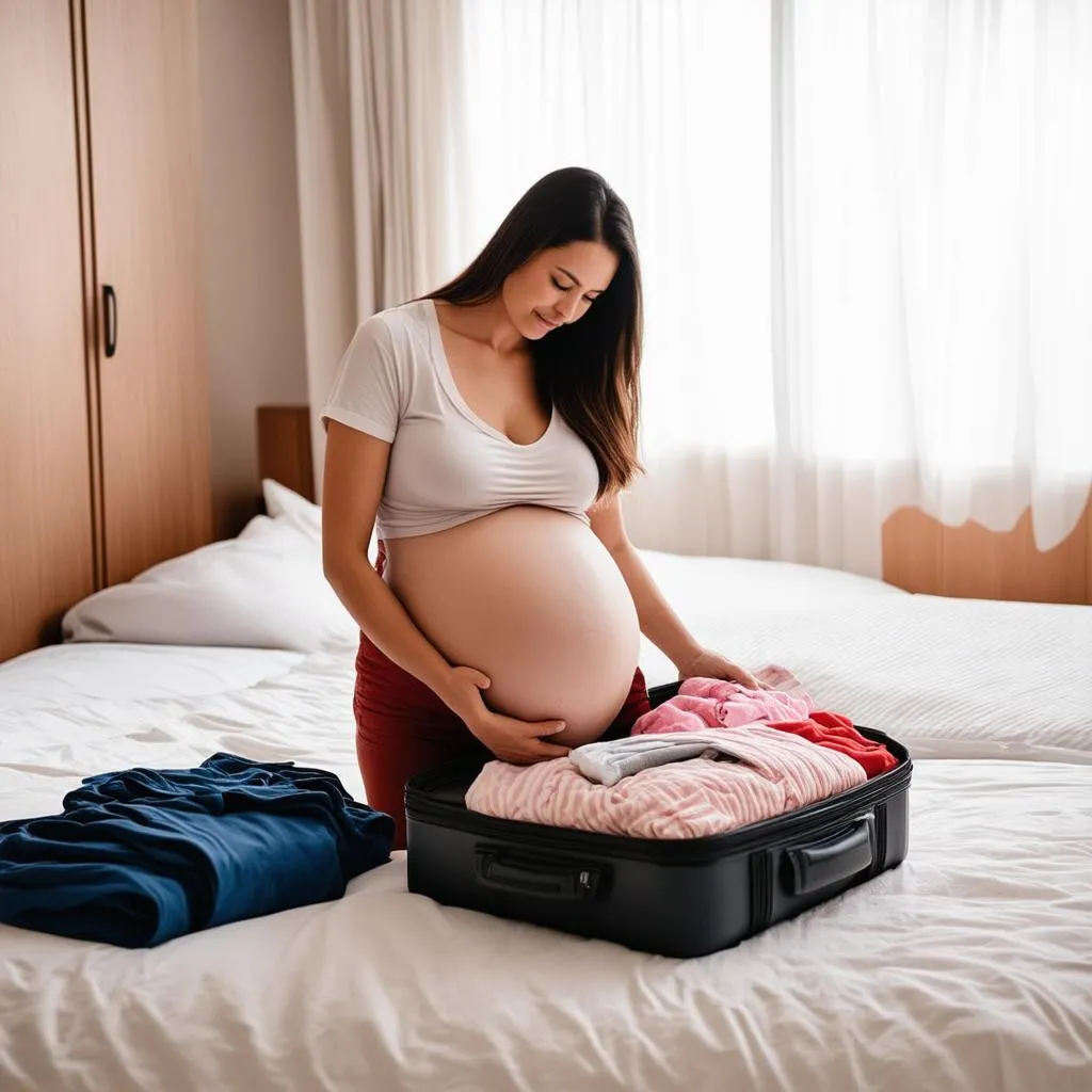 packing for a trip during pregnancy