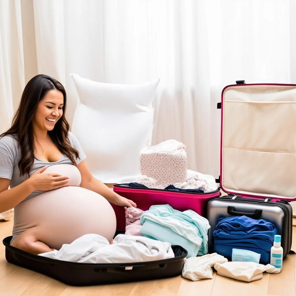 packing for pregnancy travel