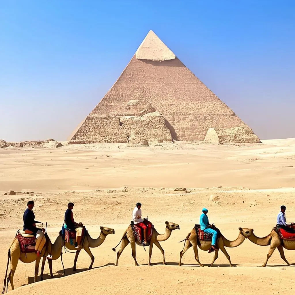 Majestic Pyramids of Giza