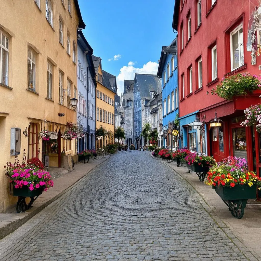 Quebec City Old Town Cobblestone Streets