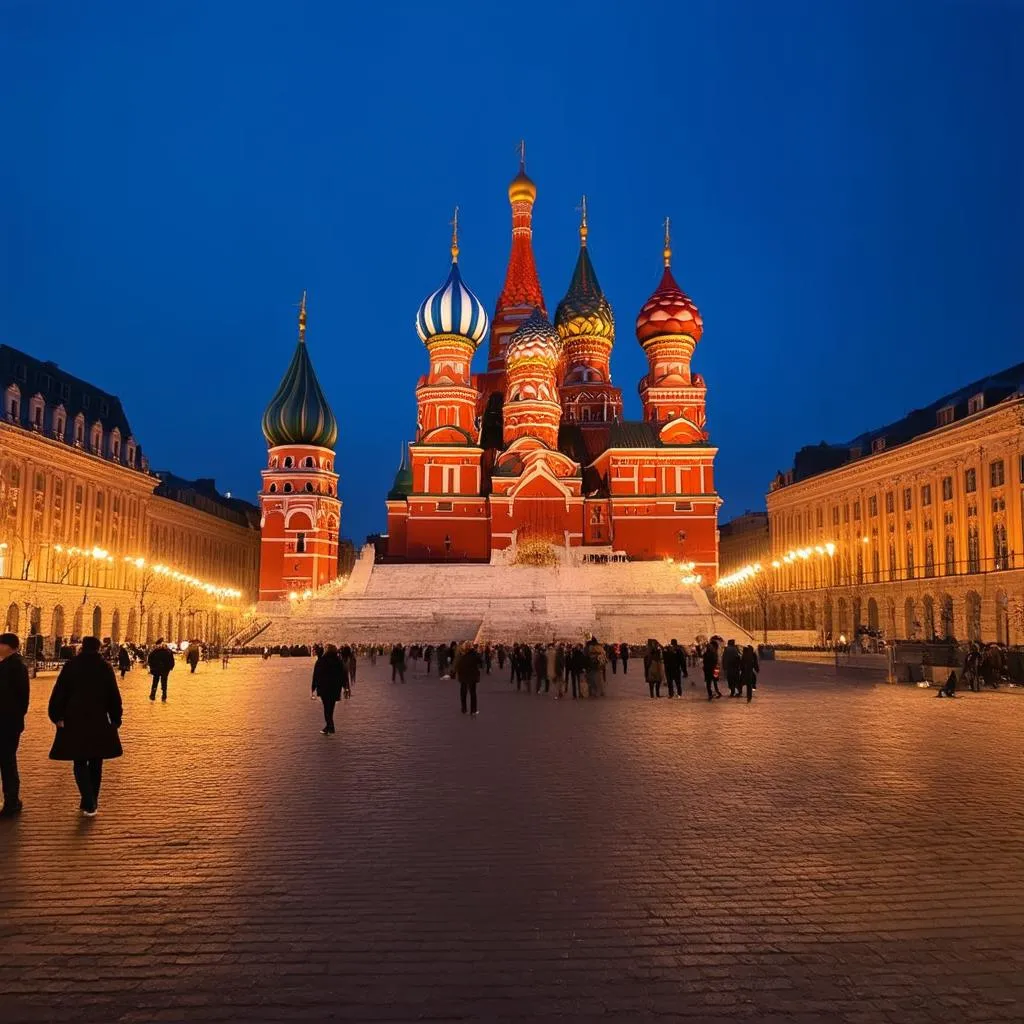 Red Square at Night