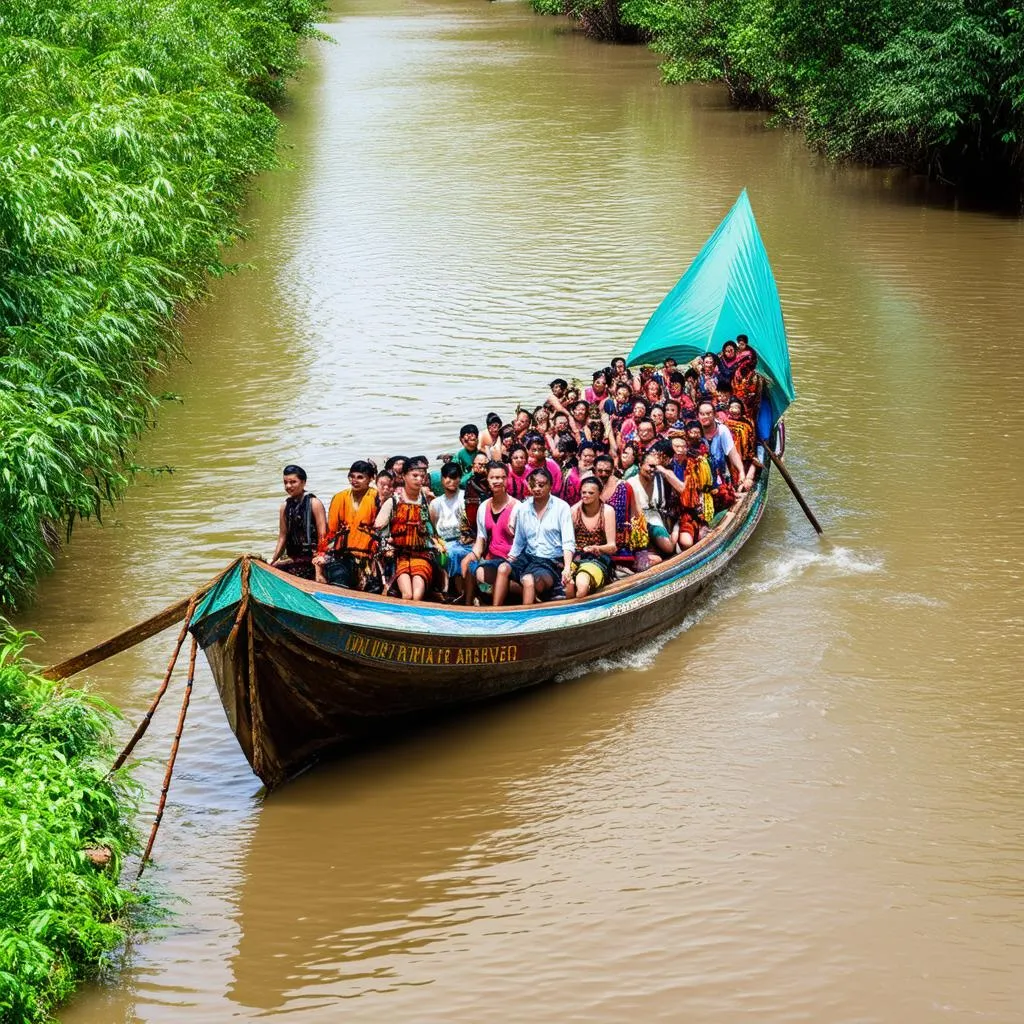 Unraveling the Mystery: A Boat Traveled 63 Miles Downstream and Back